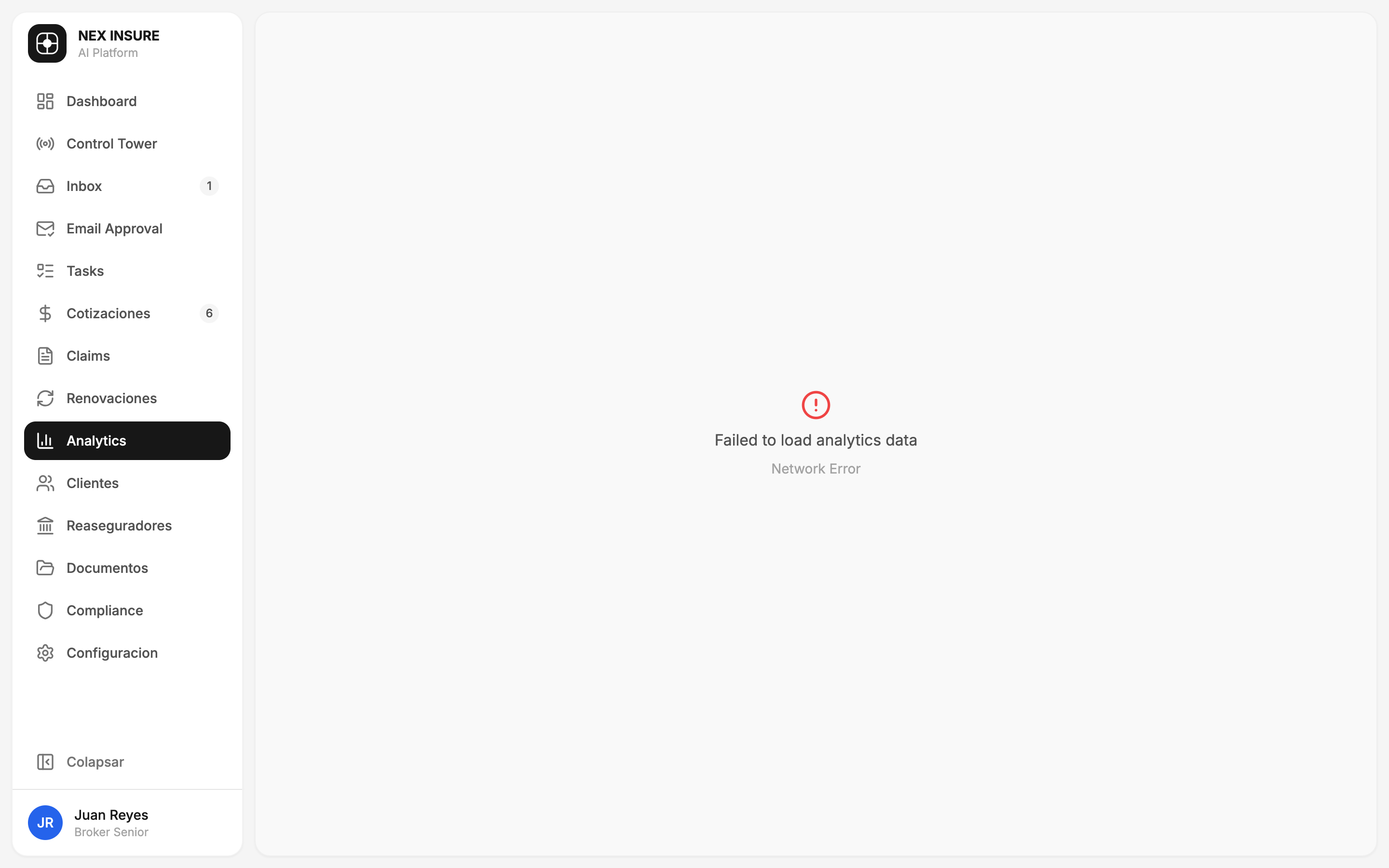 Analytics Dashboard - Real-time performance metrics